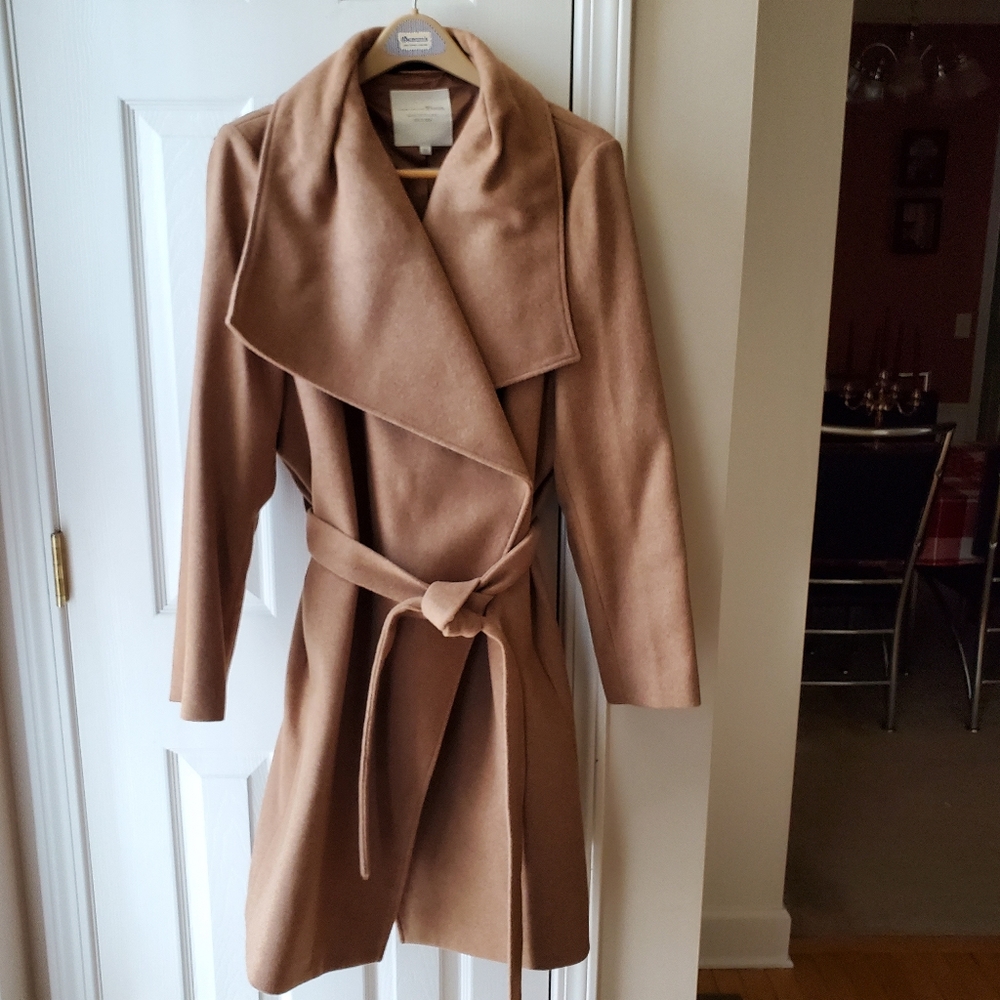 Women's Camel Tan Color wrap coat     Size XXL